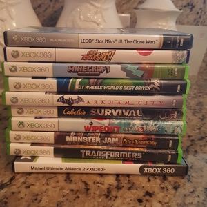 Lot of XBOX 360 Games Minecraft, Lego Star Wars